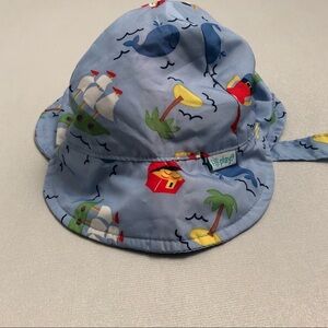 iPlay swim hat with neck guard and chin strap